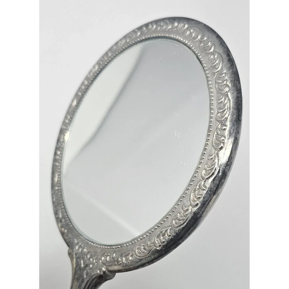 Vtg Silverplate Vanity Set 8